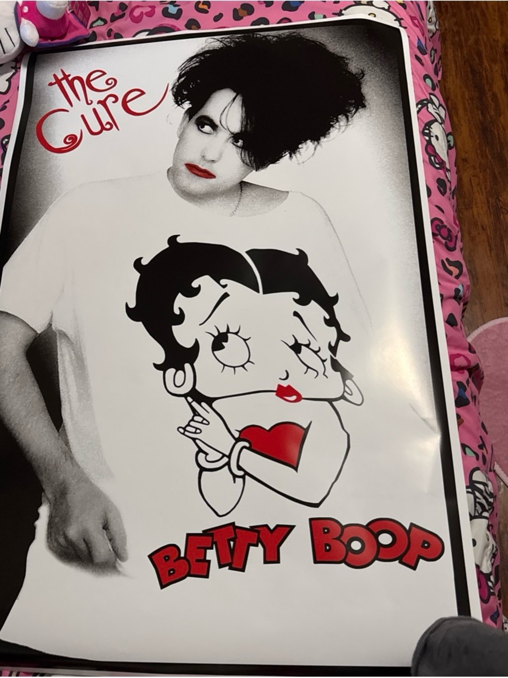 The Cure x Betty Boop White poster
